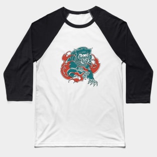 Jaguar Traditional Tattoo Art Baseball T-Shirt